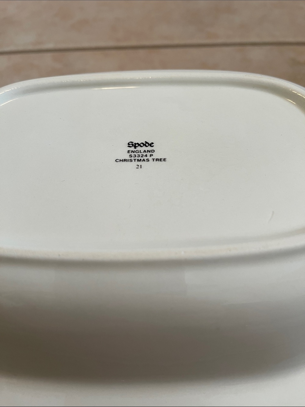 Spode Christmas Tree: Open Vegetable Dish - Picture 7 of 16